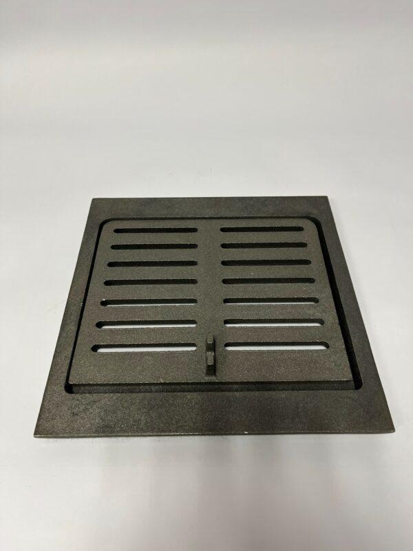 Double-grille coulissante en fonte 260mm x 260mm - pour Foyer Ambiance