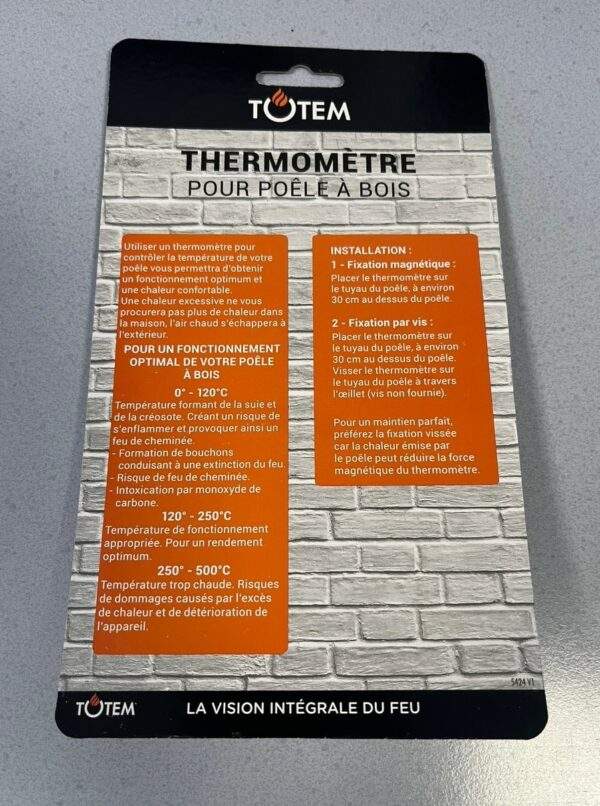 Thermomètre magnétique pour poêle – Image 2