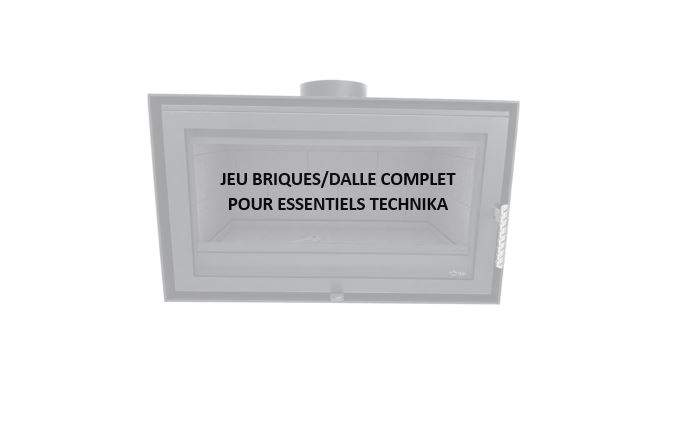 Jeu briques/dalles NOIRES complet - gamme ESSENTIELS Technika