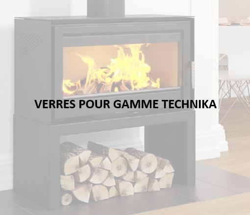 Verre pour POÊLE AMBEL 800 Technika